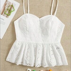 White babydoll tank